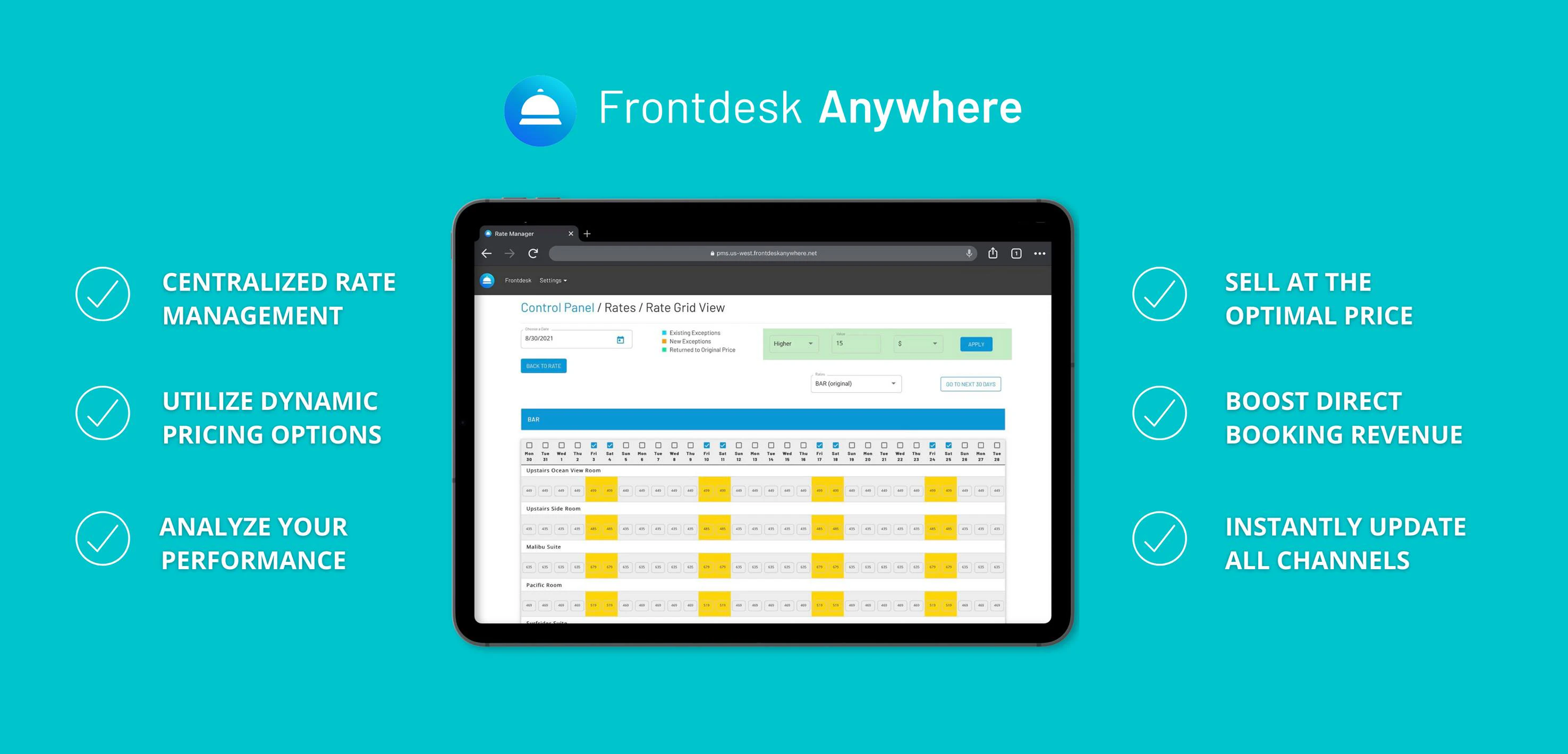 screenshot of Frontdesk Anywhere